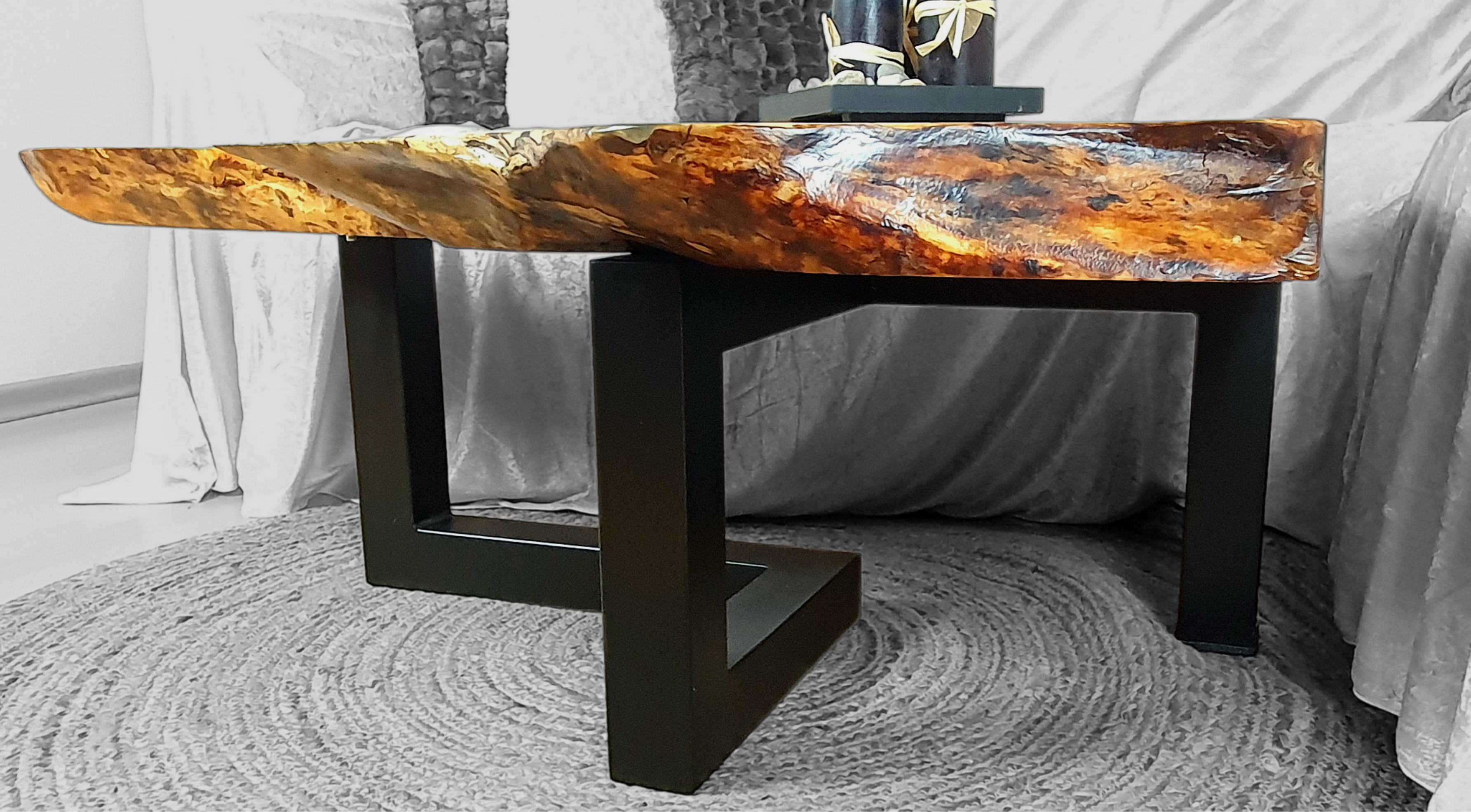 Couchtisch aus Kastanienbaumschnitt – Bild 2