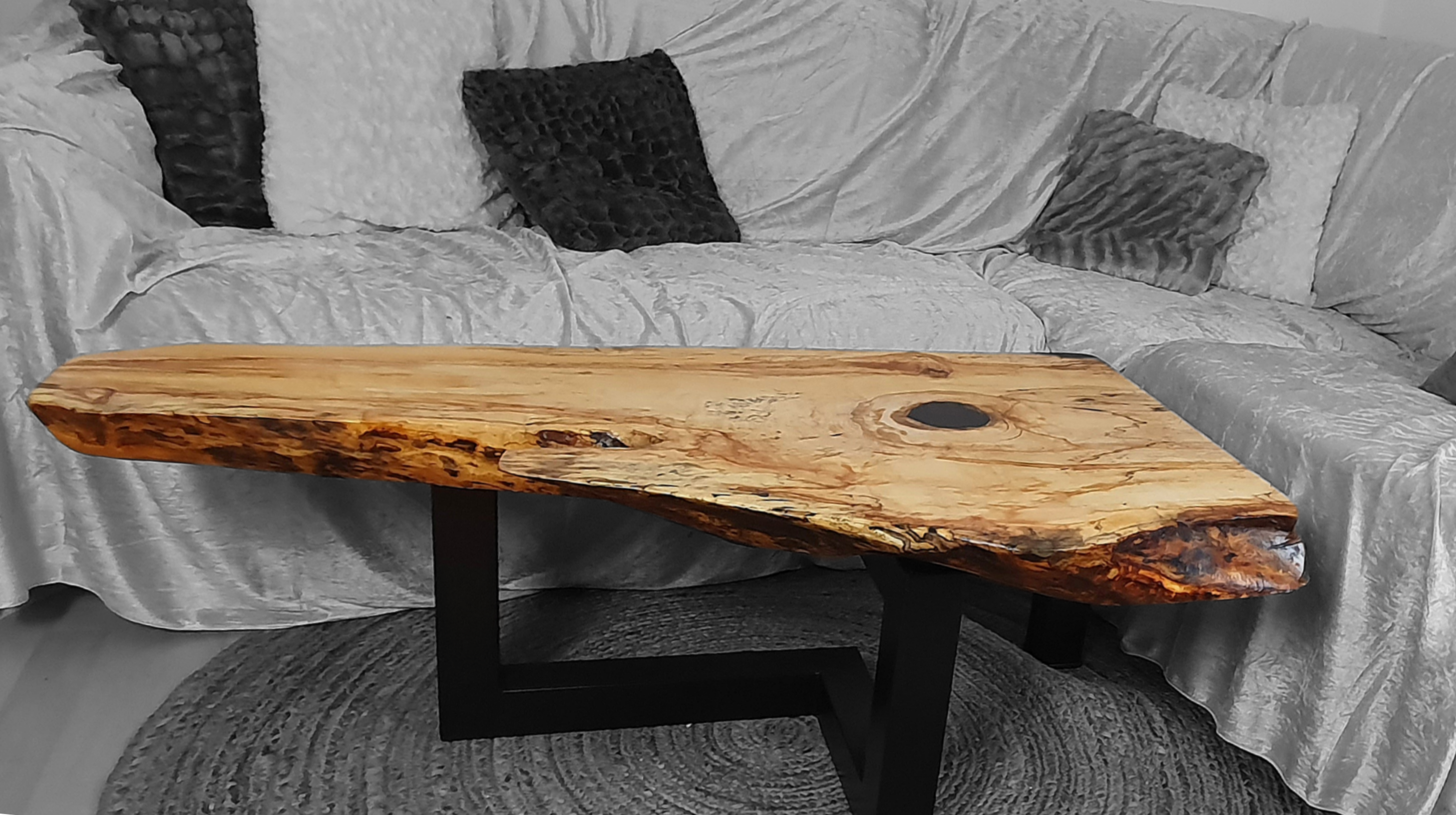 Couchtisch aus Kastanienbaumschnitt – Bild 3