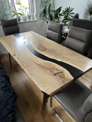 Eiche Epoxy Esstisch